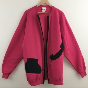 Disney | Pink & Black Cardigan with Pink Leader Design